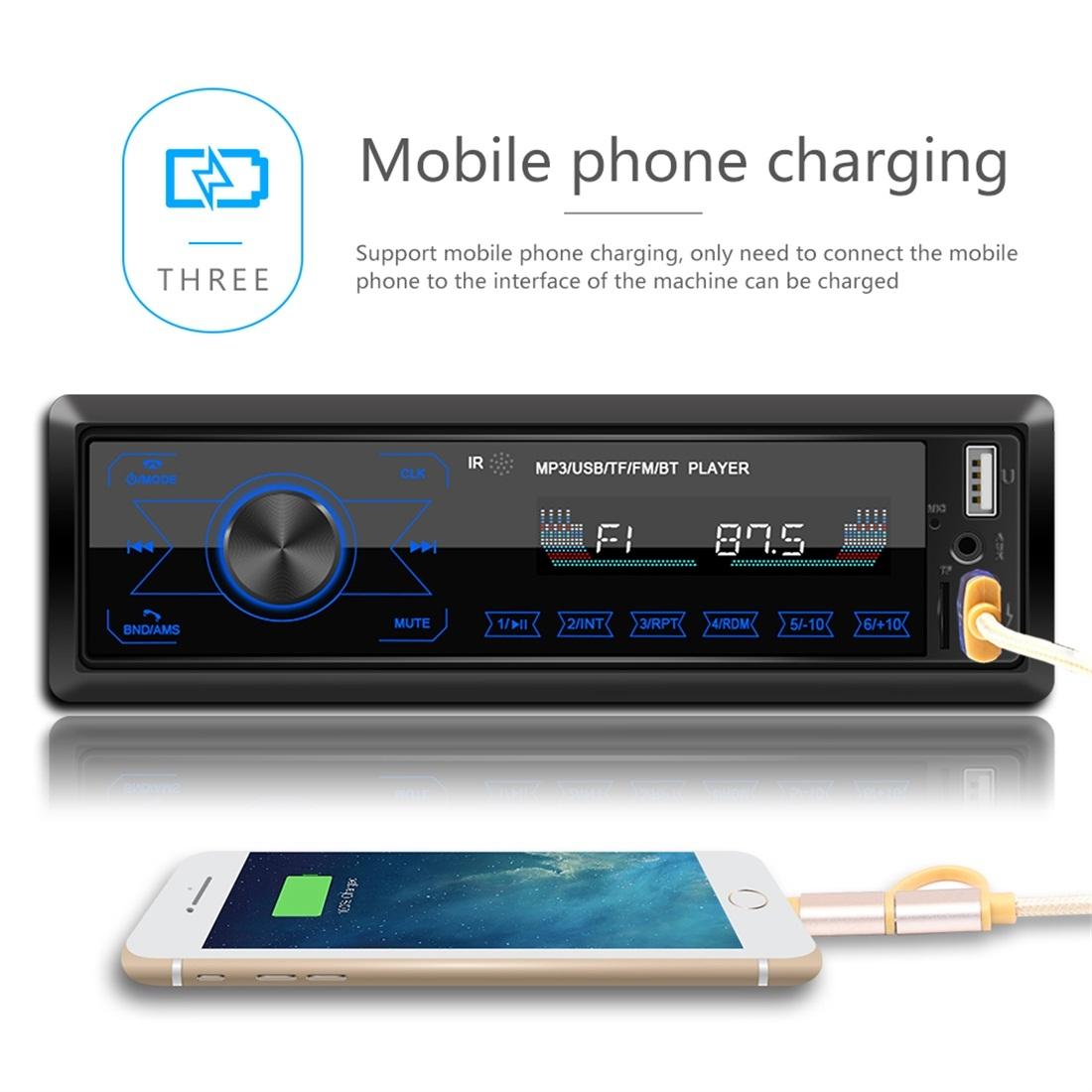12V Car Radio Receiver Mp3 Player - Bluetooth Fm Usb Sd Card - Hands-Free Calling 13