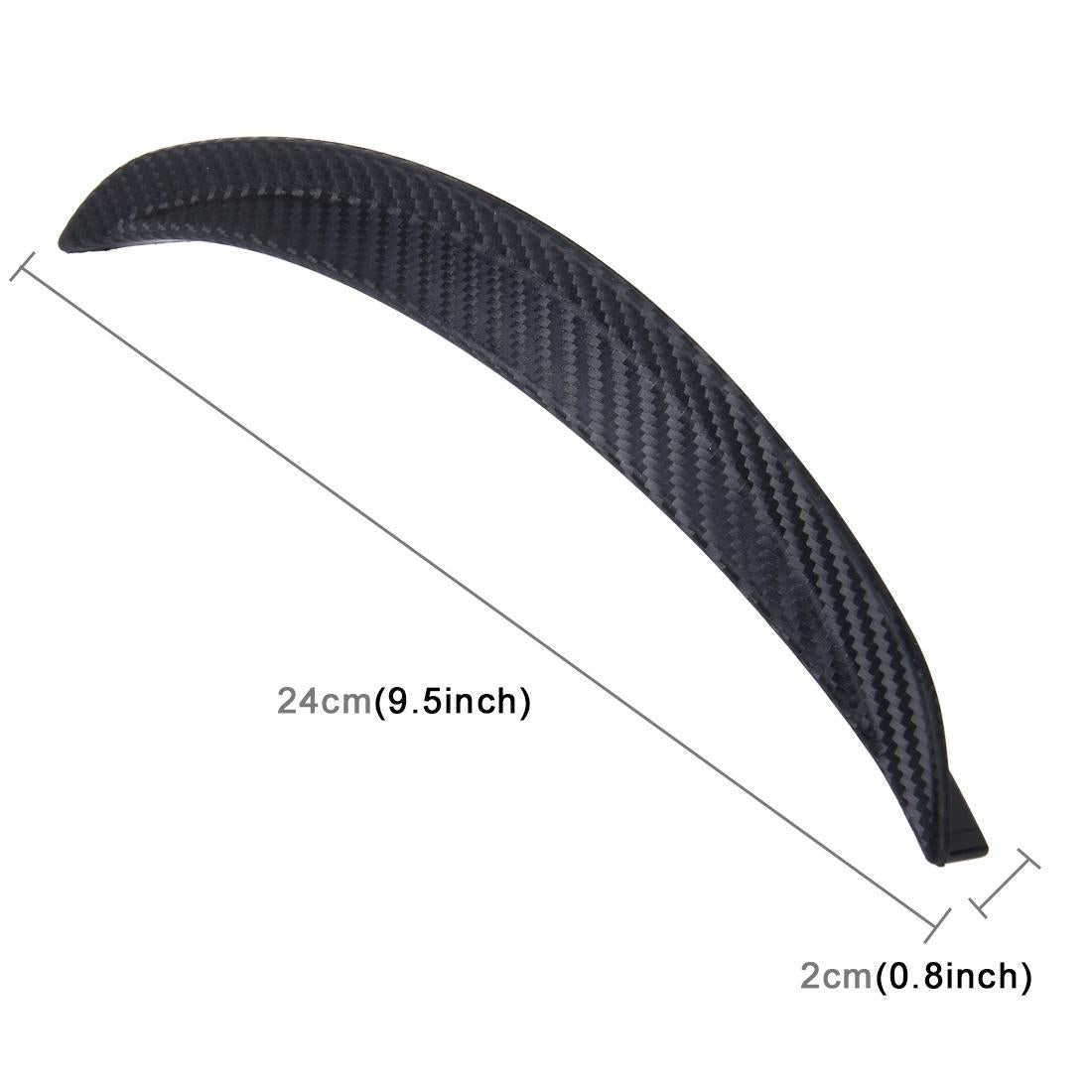 2 Pcs Car Auto Rubber Fender Guard Protection Strip Scratch Protector Sticker - Size 24 X 2Cm 3