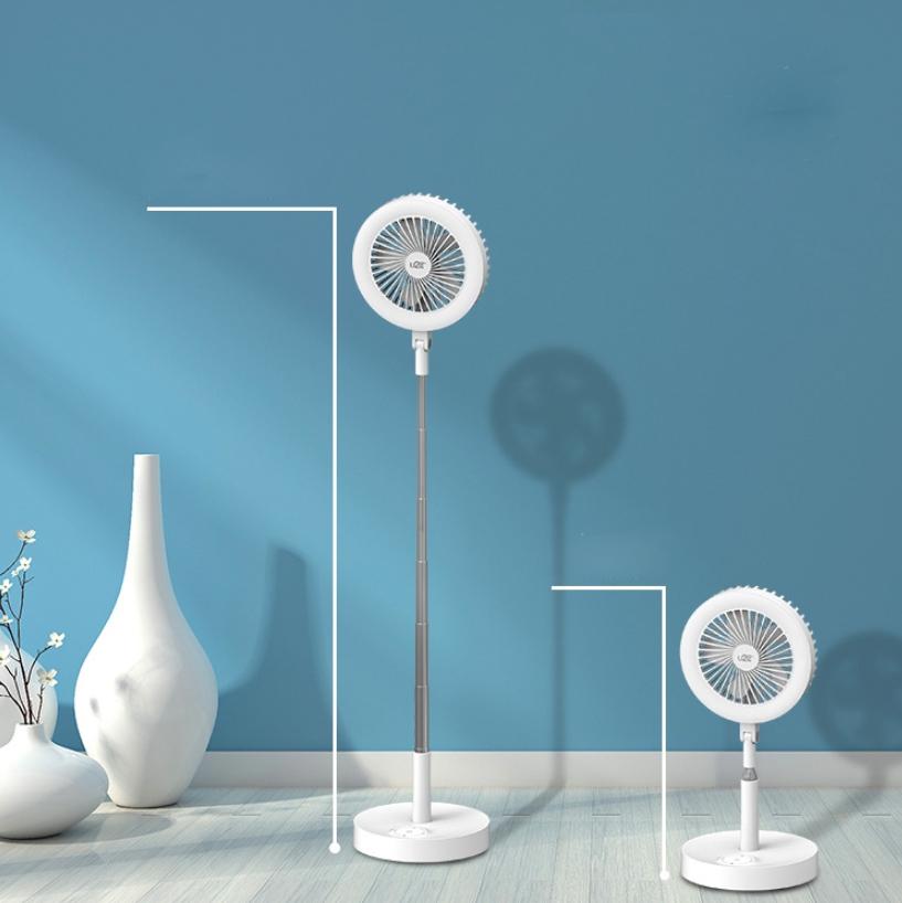 Multi-function Rechargeable Fan Lamp with Telescopic Bracket 6