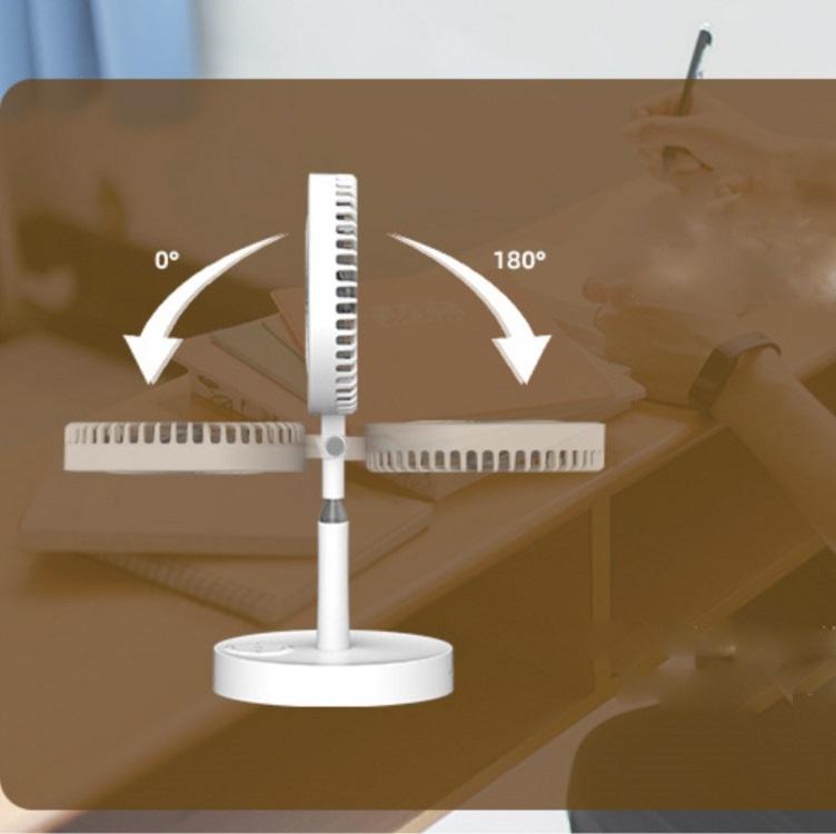 Multi-function Rechargeable Fan Lamp with Telescopic Bracket 7