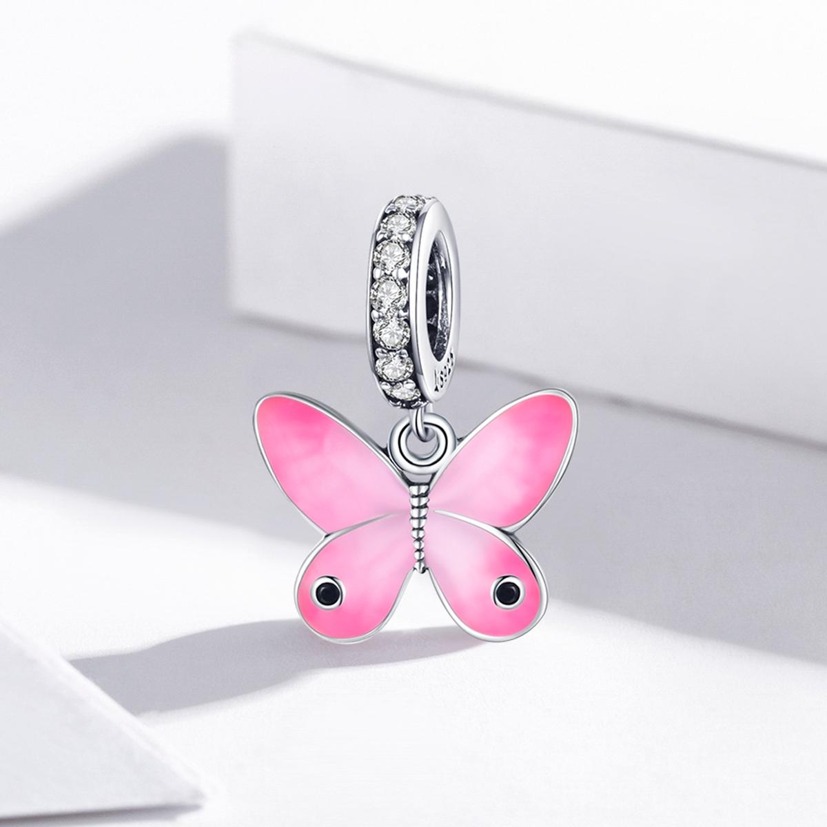 925 Sterling Silver Butterfly Pendant For Diy Bracelets & Necklaces 3