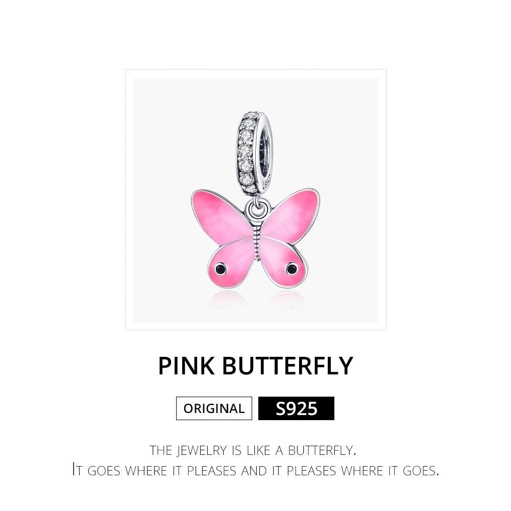 925 Sterling Silver Butterfly Pendant For Diy Bracelets & Necklaces 4