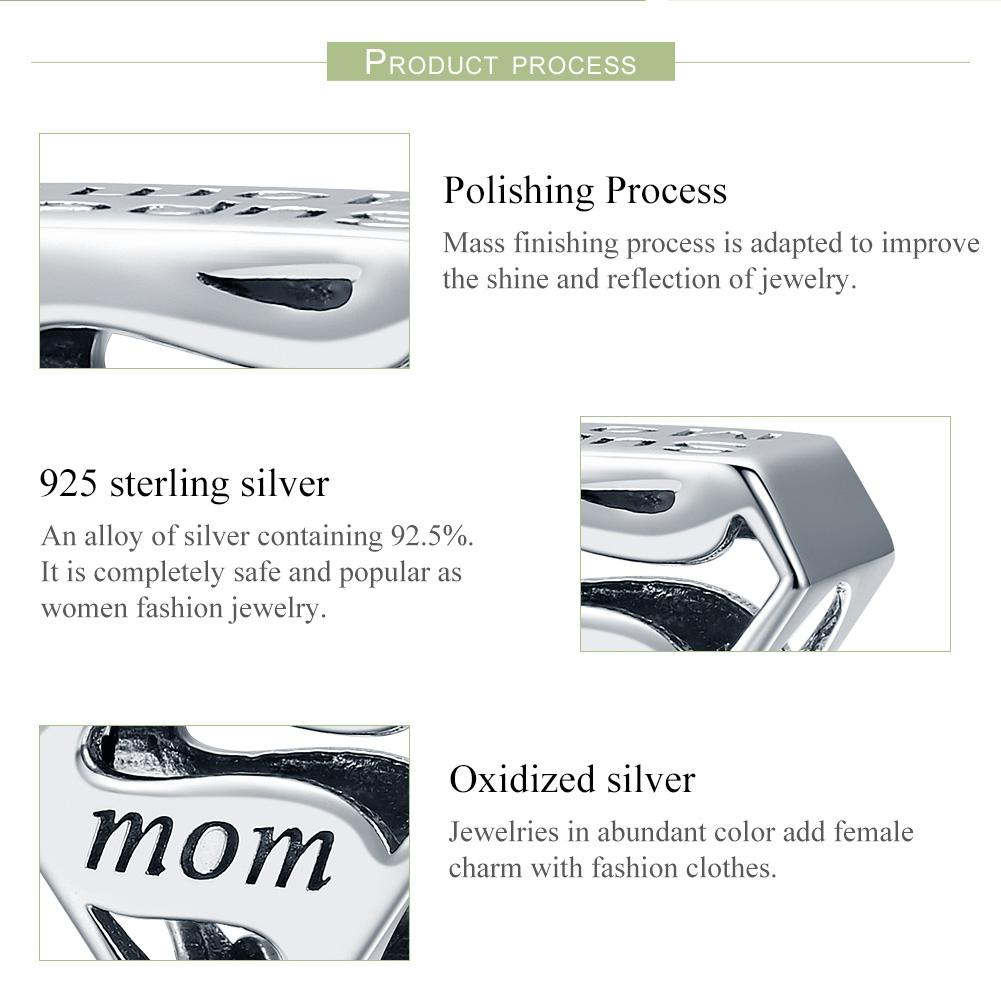 925 Sterling Silver Hollow Beads For Diy Bracelets Perfect Mother'S Day Gift 5
