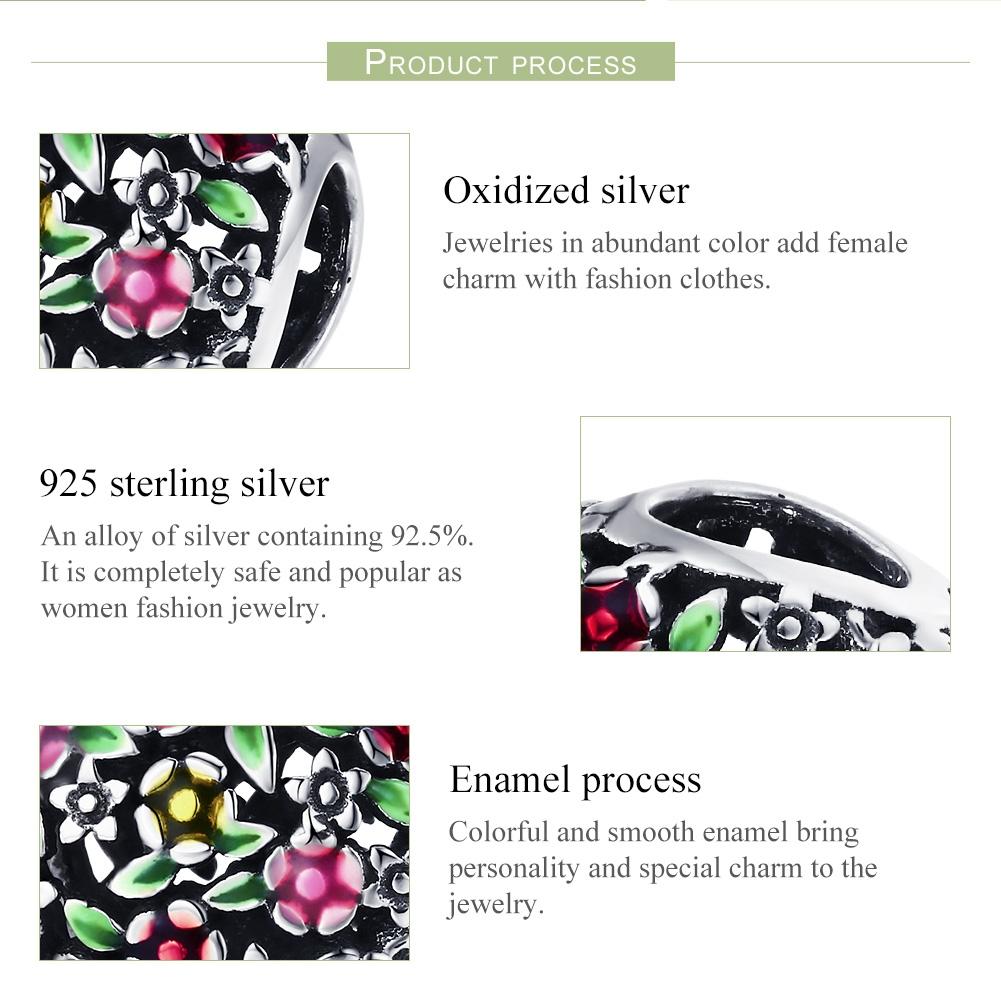 925 Sterling Silver Floral Valley Beads For Diy Bracelets & Necklaces 5