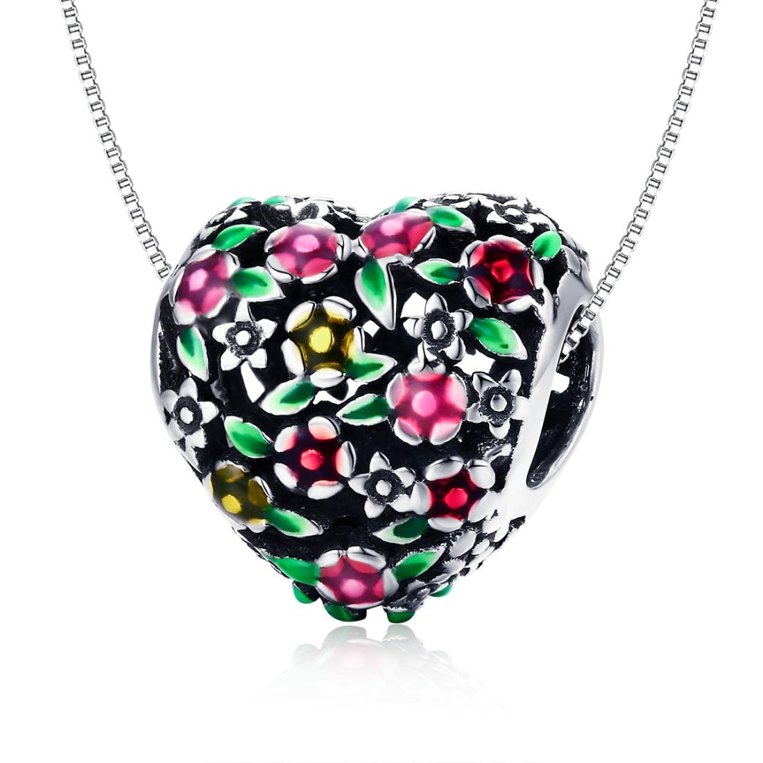 925 Sterling Silver Floral Valley Beads For Diy Bracelets & Necklaces 6