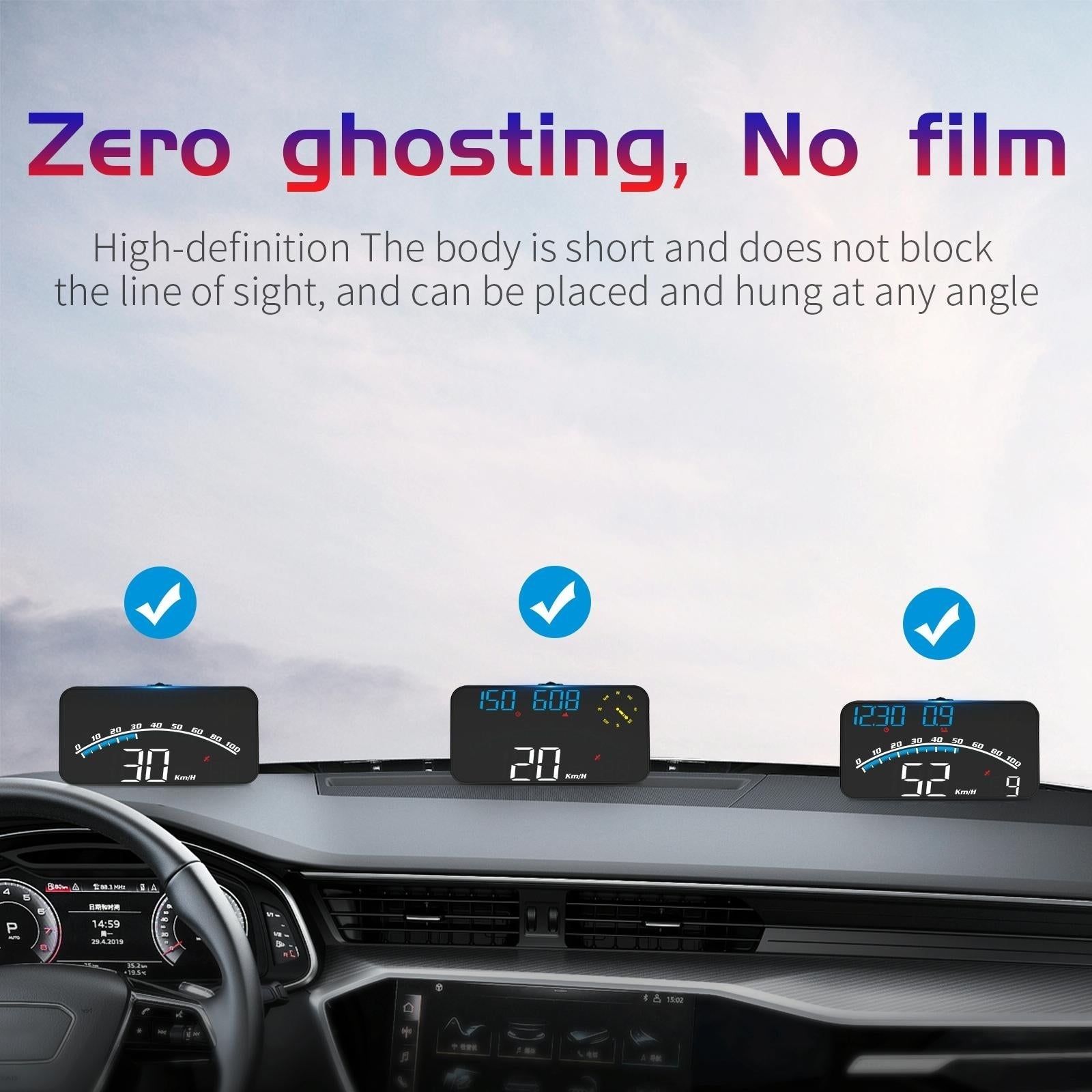 5.5 Inch Car Hud Gps Speedometer Odometer Projector 6