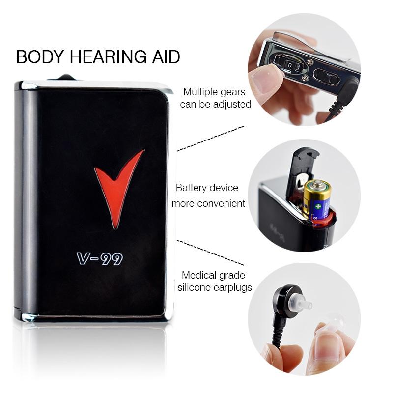 V99 Sound Amplifier Aid For Hearing Earphone 5
