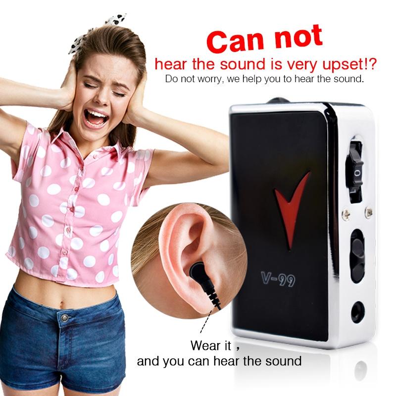 V99 Sound Amplifier Aid For Hearing Earphone 10