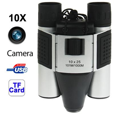 5-in-1 Binocular Camera with Video Digital Pc Cam and Tf Card Reader - 10x25mm 101m / 1000m Field of View - Compact Size 3