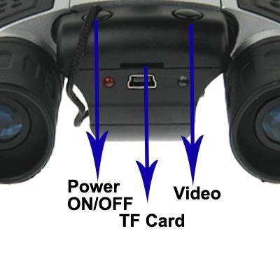 5-in-1 Binocular Camera with Video Digital Pc Cam and Tf Card Reader - 10x25mm 101m / 1000m Field of View - Compact Size 7