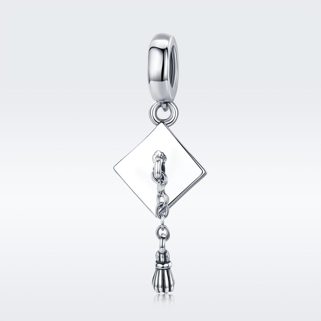 925 Sterling Silver Diy Bracelet Charm University Hat Beads 3