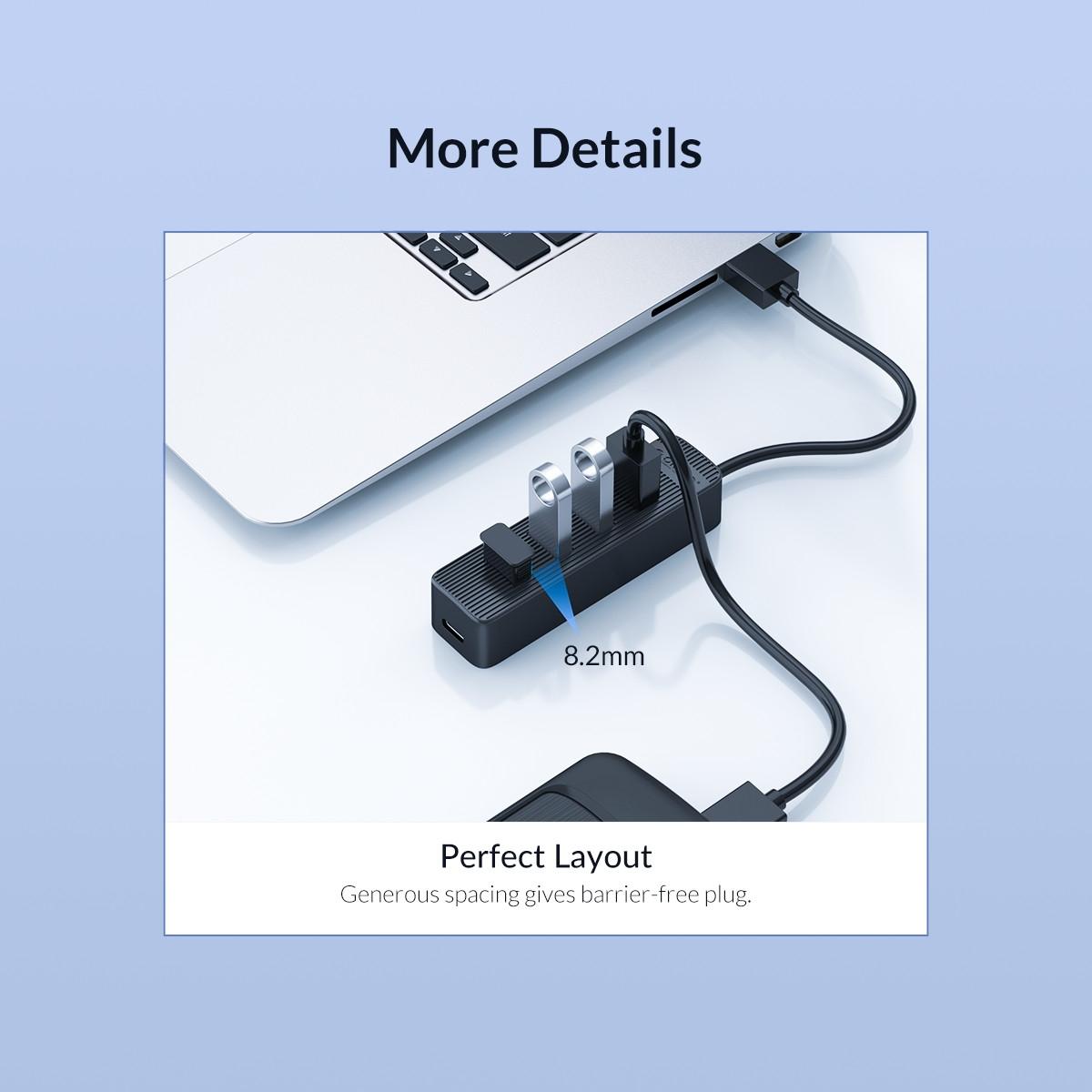 4-Port Usb 3.0 Hub High-Speed Data Transfer 7