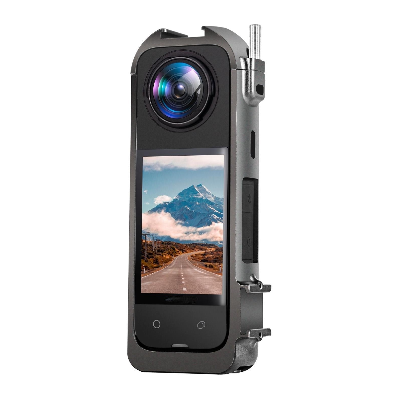 Metal Cage for Insta360 X4 with Cold Shoe and Tripod Adapter 5