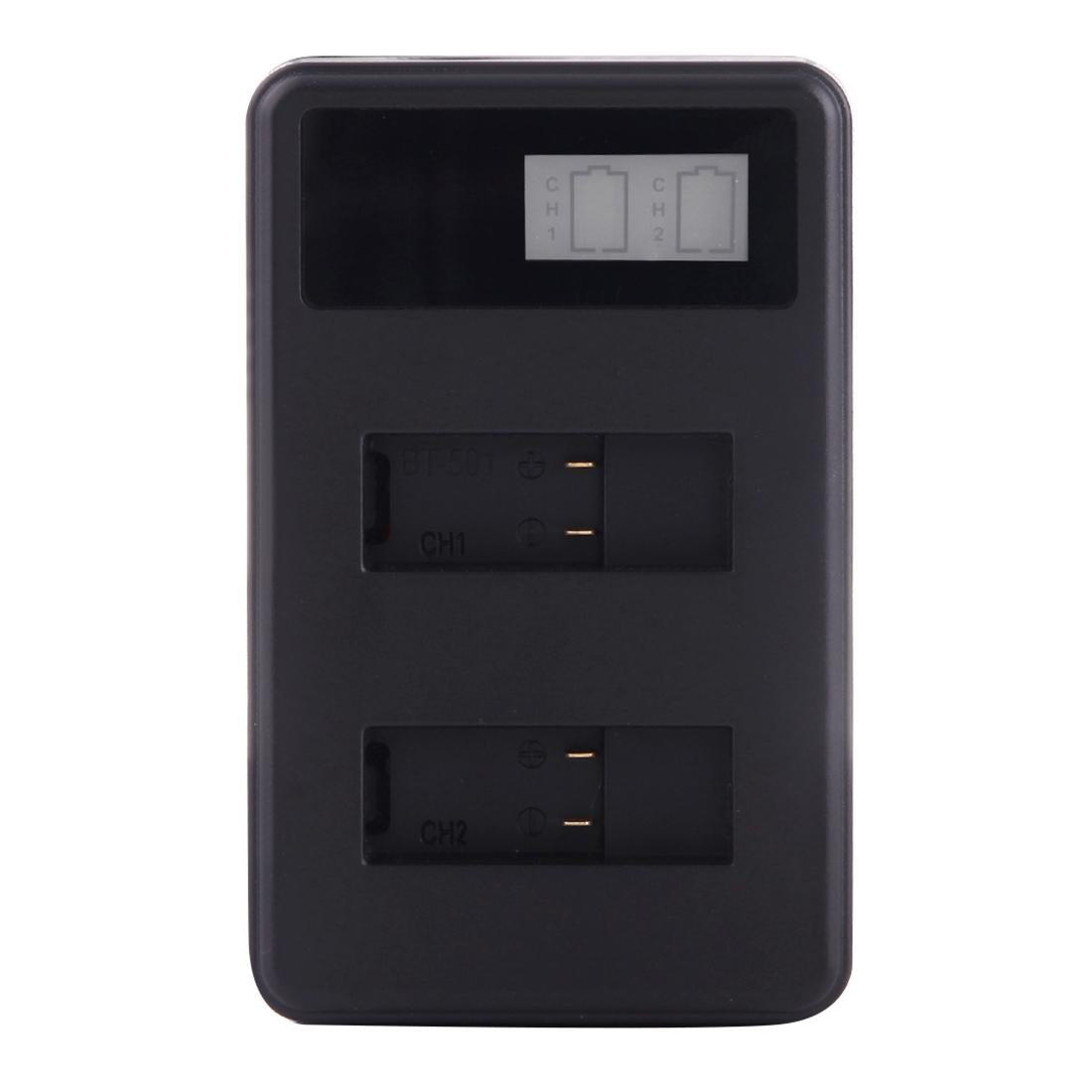 Lcd Screen Dual Batteries Charger for Gopro Hero5 with Displayed Capacity 3