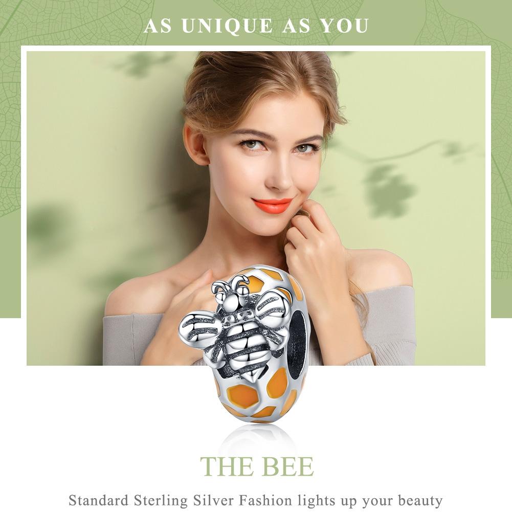 925 Sterling Silver Bee Charm For Diy Bracelets & Necklaces 4