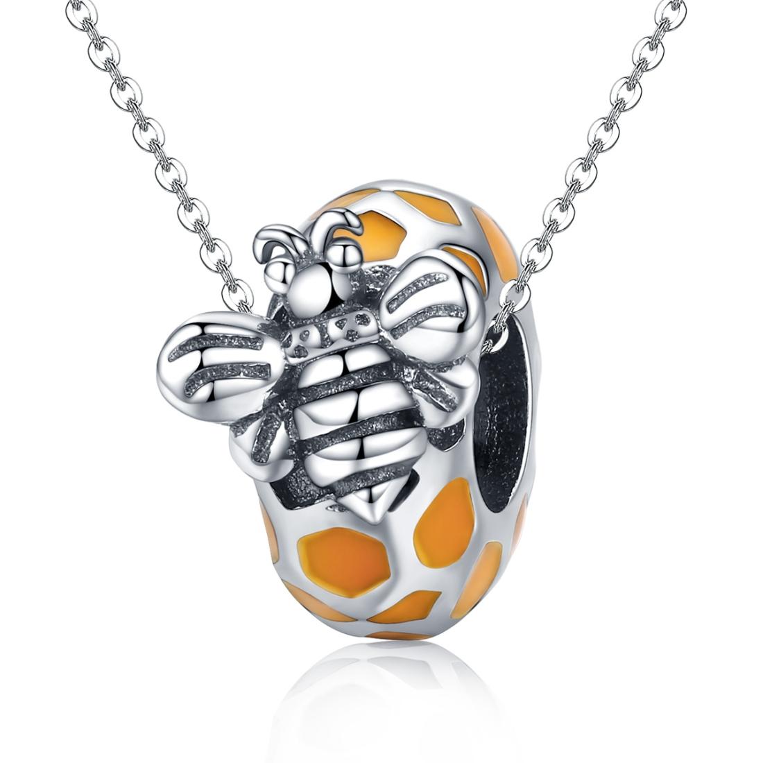 925 Sterling Silver Bee Charm For Diy Bracelets & Necklaces 6