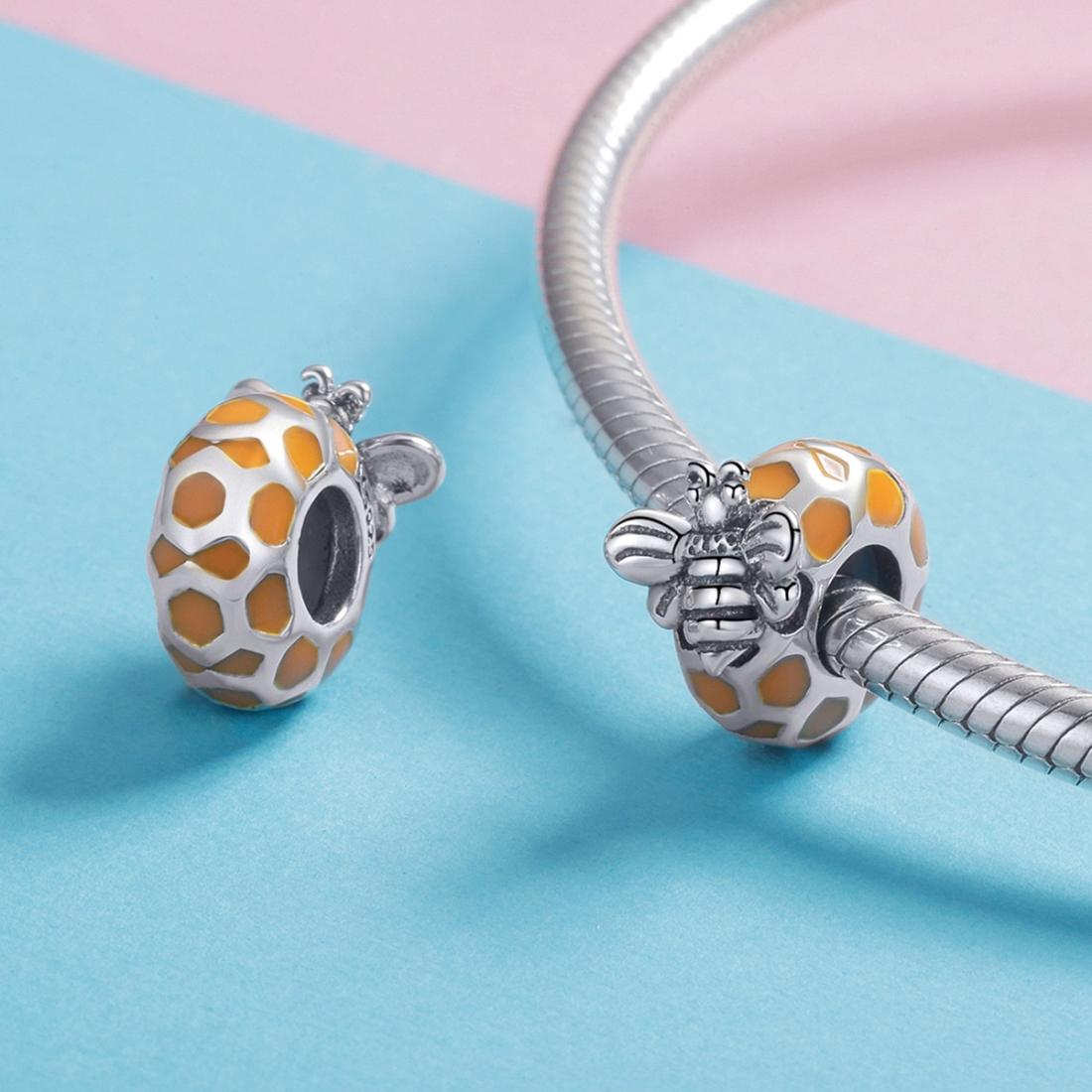 925 Sterling Silver Bee Charm For Diy Bracelets & Necklaces 7