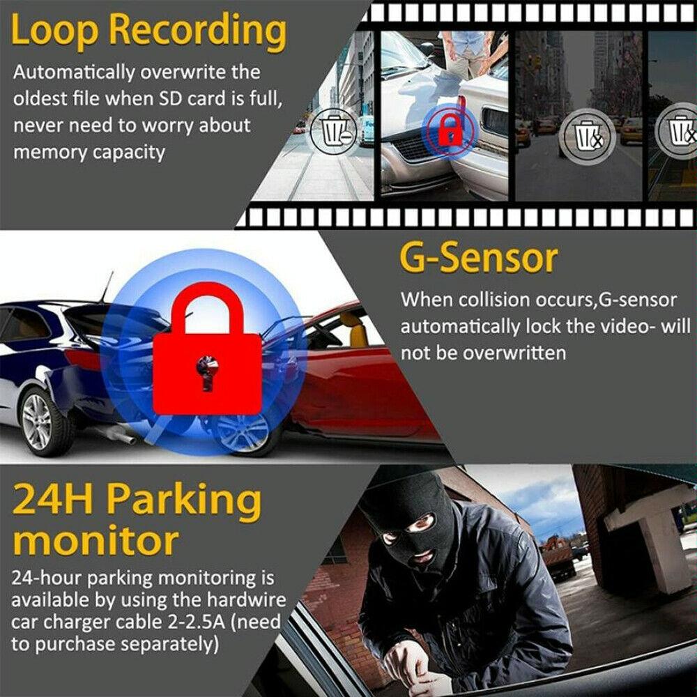 5.5 Car Streaming Media Dual Recording Night Vision Dash Cam 6