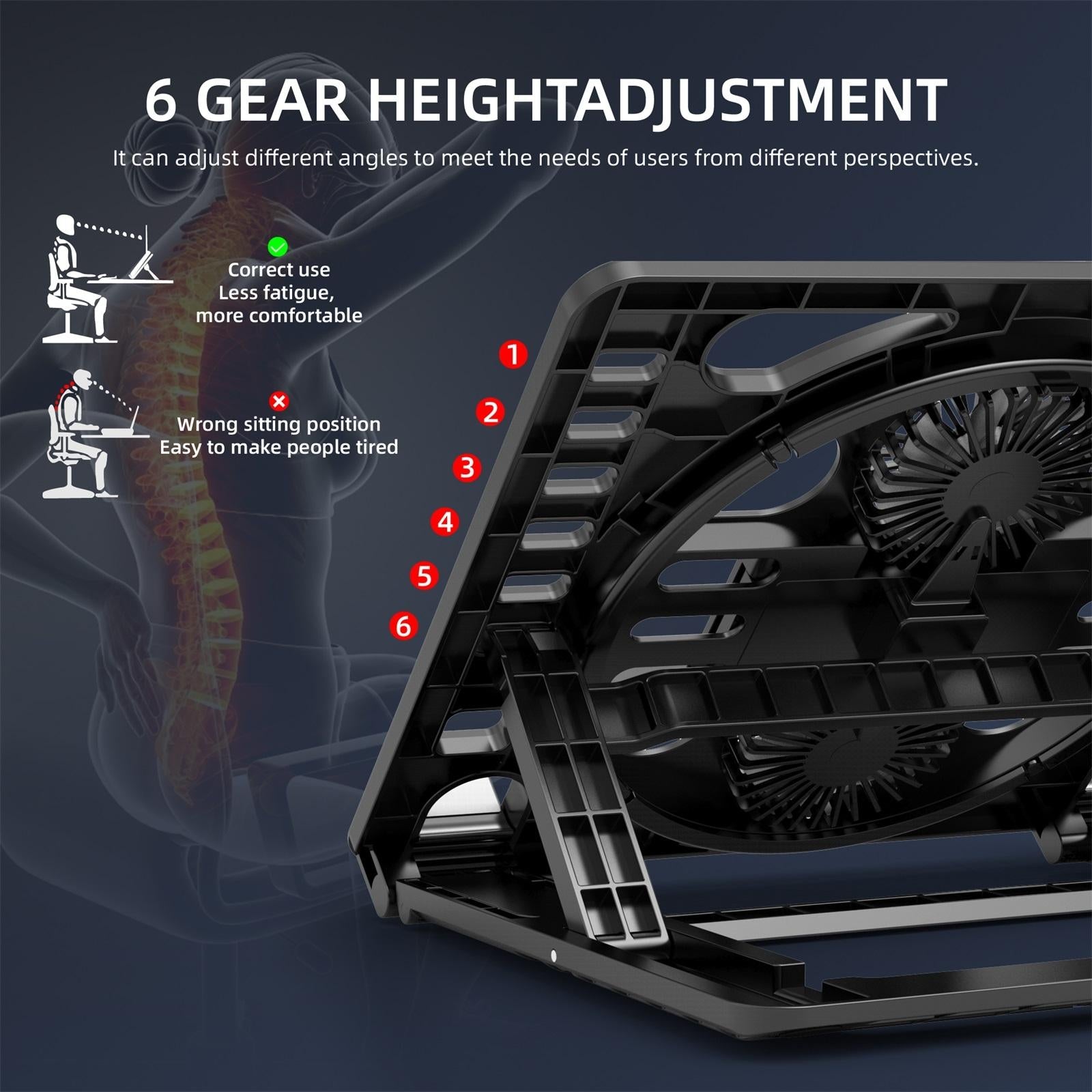 Portable Gaming Laptop Cooling Stand 6