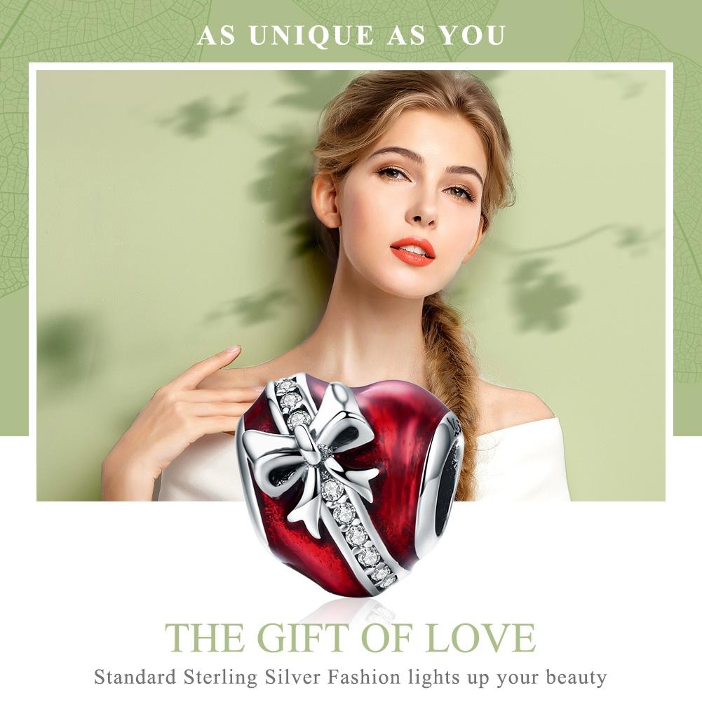 925 Sterling Silver Diy Love Beads For Valentine'S Bracelet 4