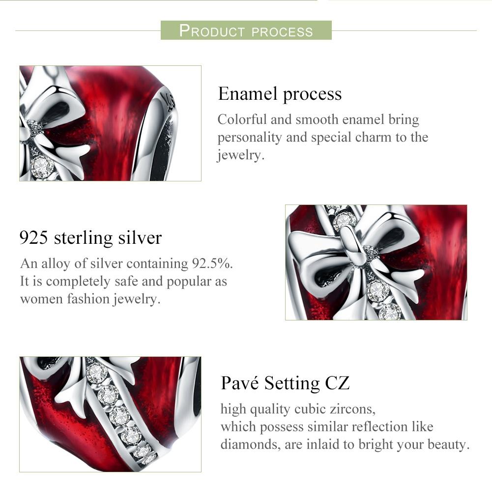 925 Sterling Silver Diy Love Beads For Valentine'S Bracelet 5