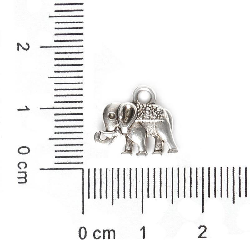 24 Antique Elephant Charms For Diy Crafts 4