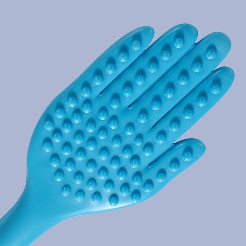 Multifunctional Silicone Palm & Back Massager Random Colour Delivery 4
