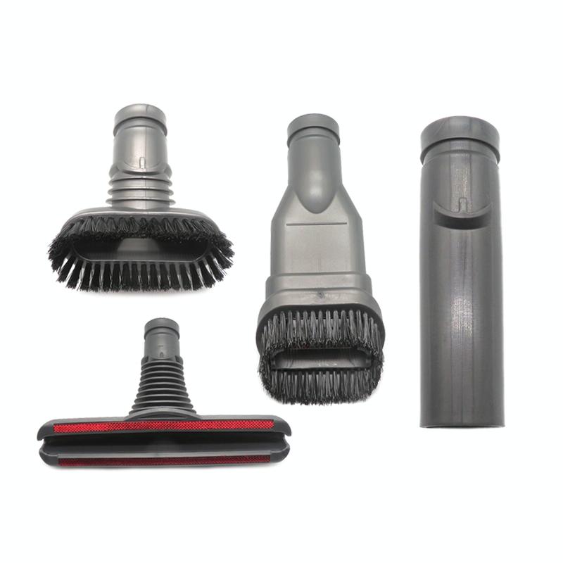 4-in-1 Round Stiff Bed & Connector Brush Kit for Dyson Vacuum 3