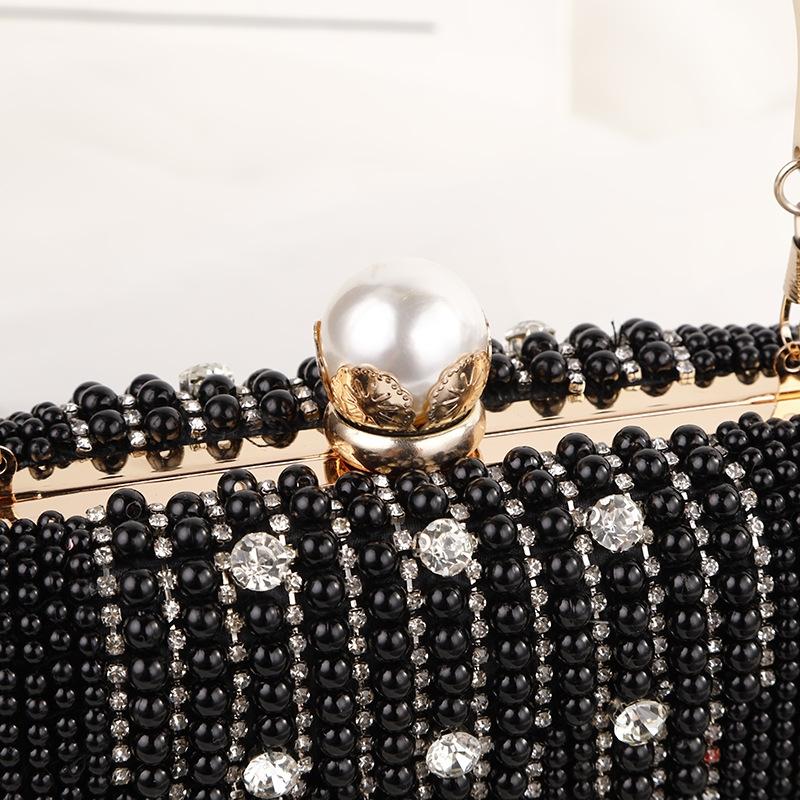 Rhinestone Evening Bag With Chain Strap 6