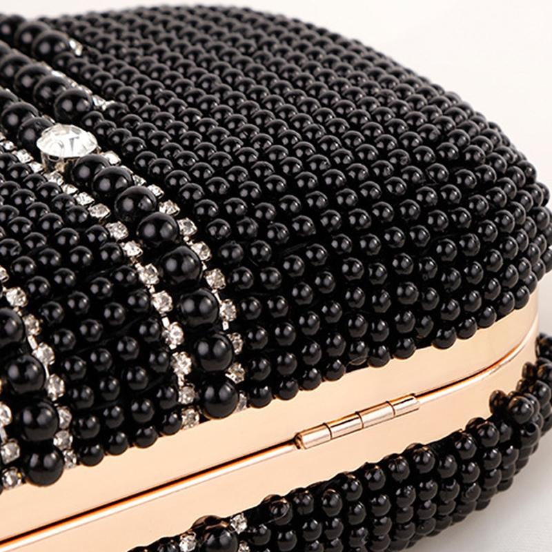 Rhinestone Evening Bag With Chain Strap 7