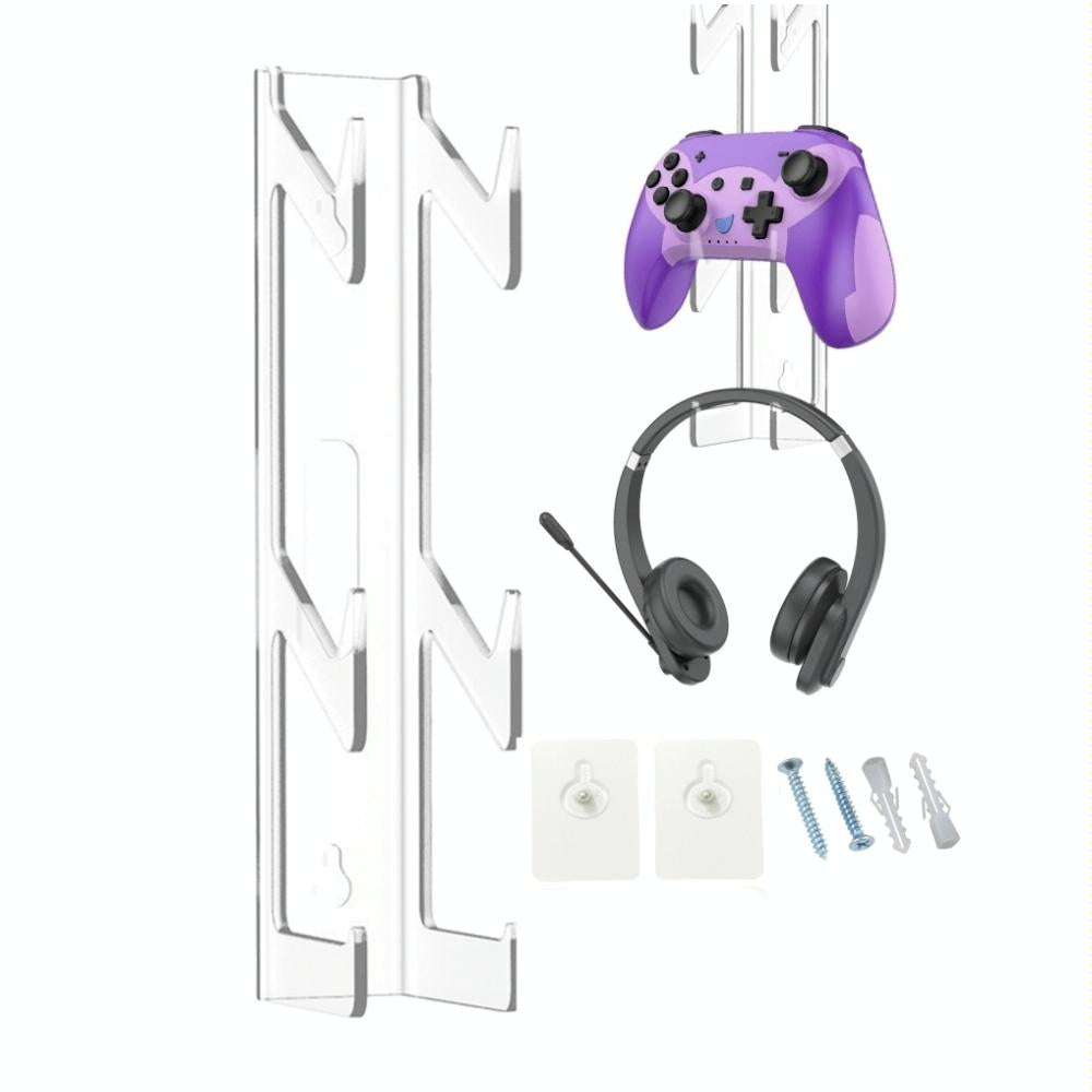 Acrylic Wall Mount for Game Controller and Headphones 3