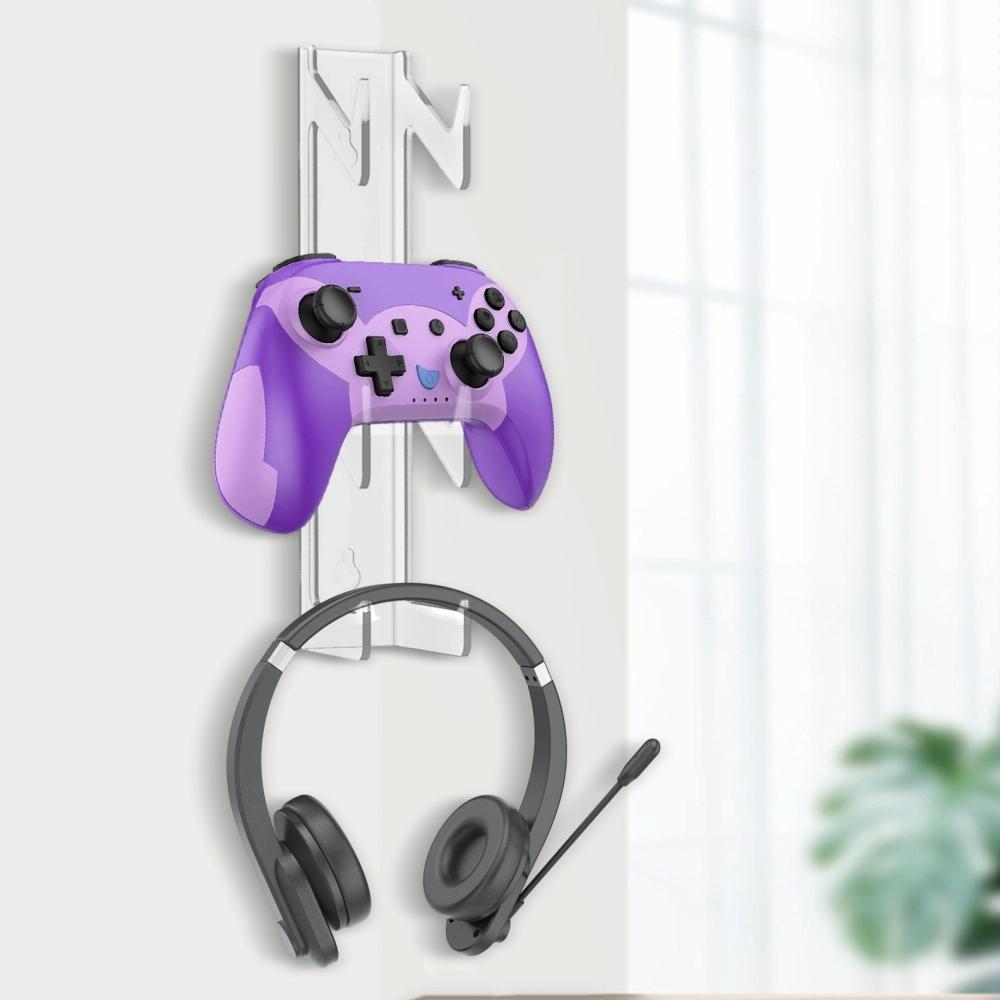 Acrylic Wall Mount for Game Controller and Headphones 6