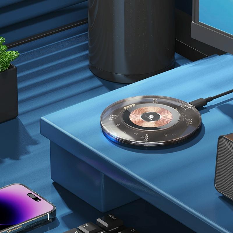 15W Desktop Wireless Charger Sleek Design 7