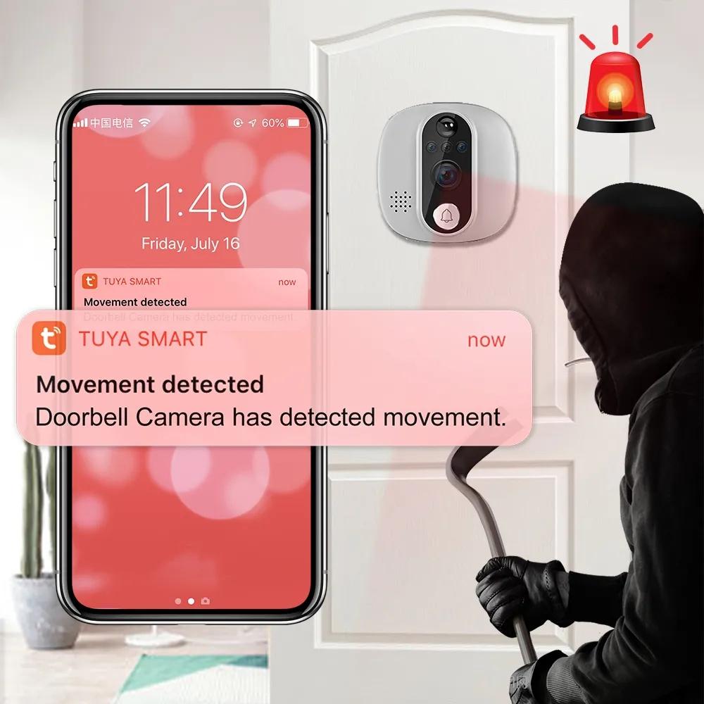 1080P Wifi Smart Doorbell With Motion Detection - 4.3 Inch Visual Display 4