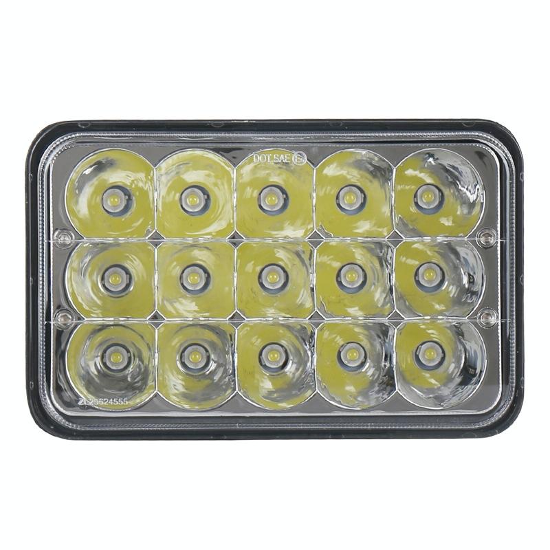 5 Inch 45W Dc 9 - 30V 3060Lm Ip67 Car Led Work Lights / Headlight With 15Leds Lamps 4