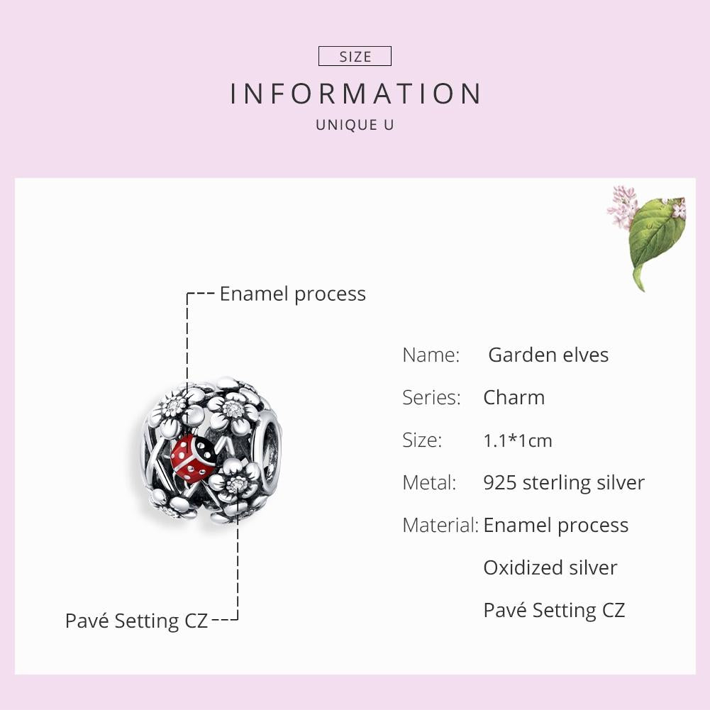 925 Sterling Silver Ladybug Beads For Diy Bracelets & Necklaces 5