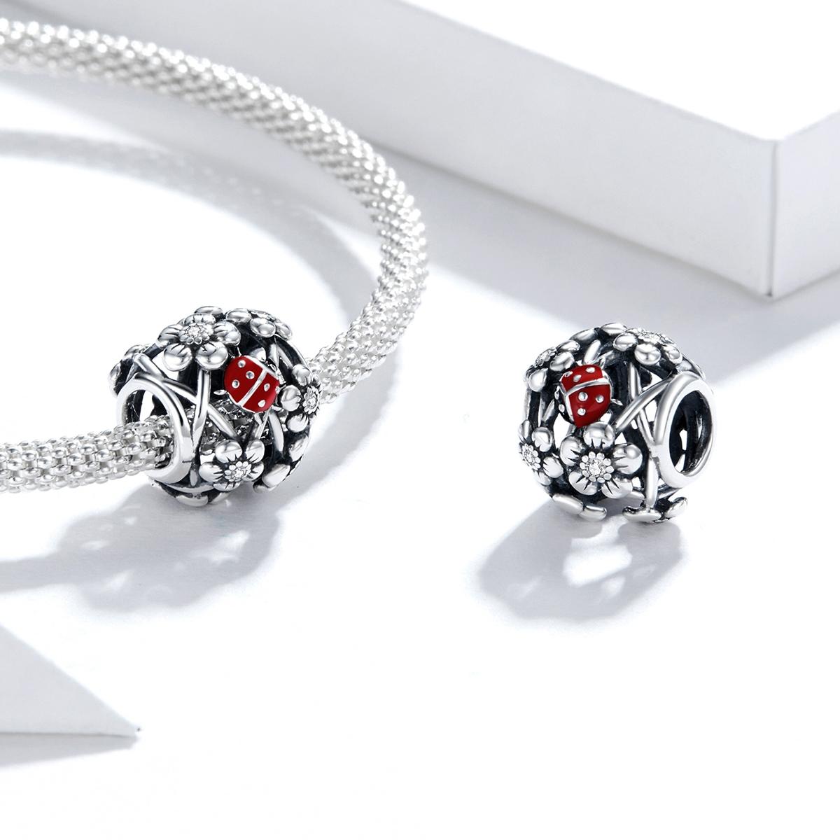 925 Sterling Silver Ladybug Beads For Diy Bracelets & Necklaces 7