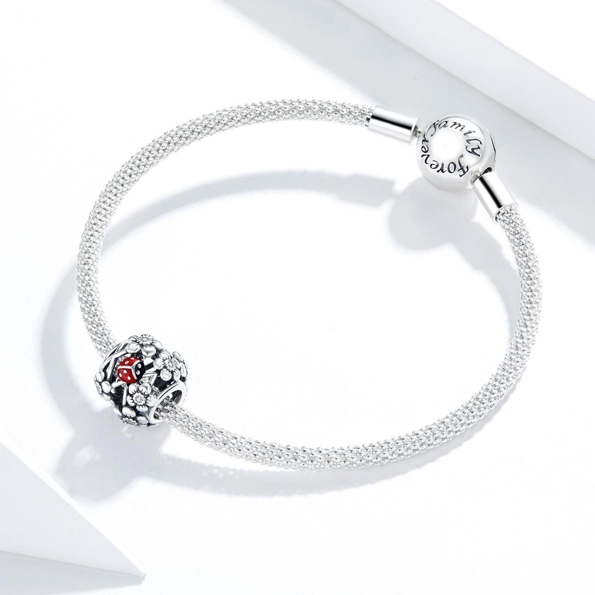 925 Sterling Silver Ladybug Beads For Diy Bracelets & Necklaces 8