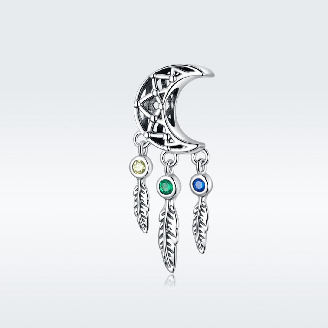 925 Sterling Silver Moon Beaded Bracelet Accessory 3