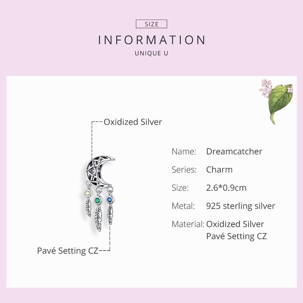 925 Sterling Silver Moon Beaded Bracelet Accessory 6