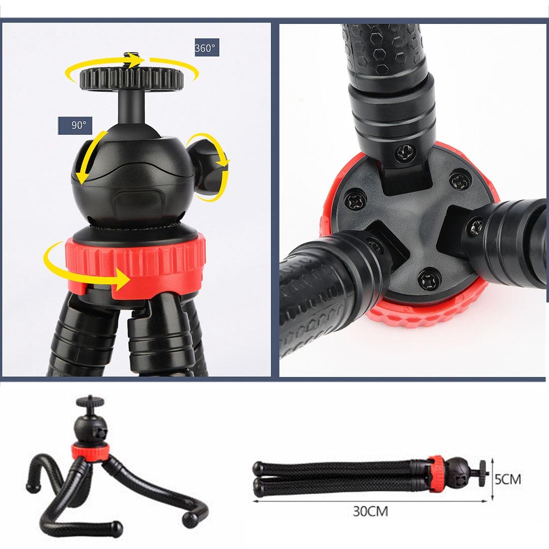 Flexible Mini Tripod with Ball Head for Slr Gopro Dji and Other Action Cameras - 30cm x 5cm 9
