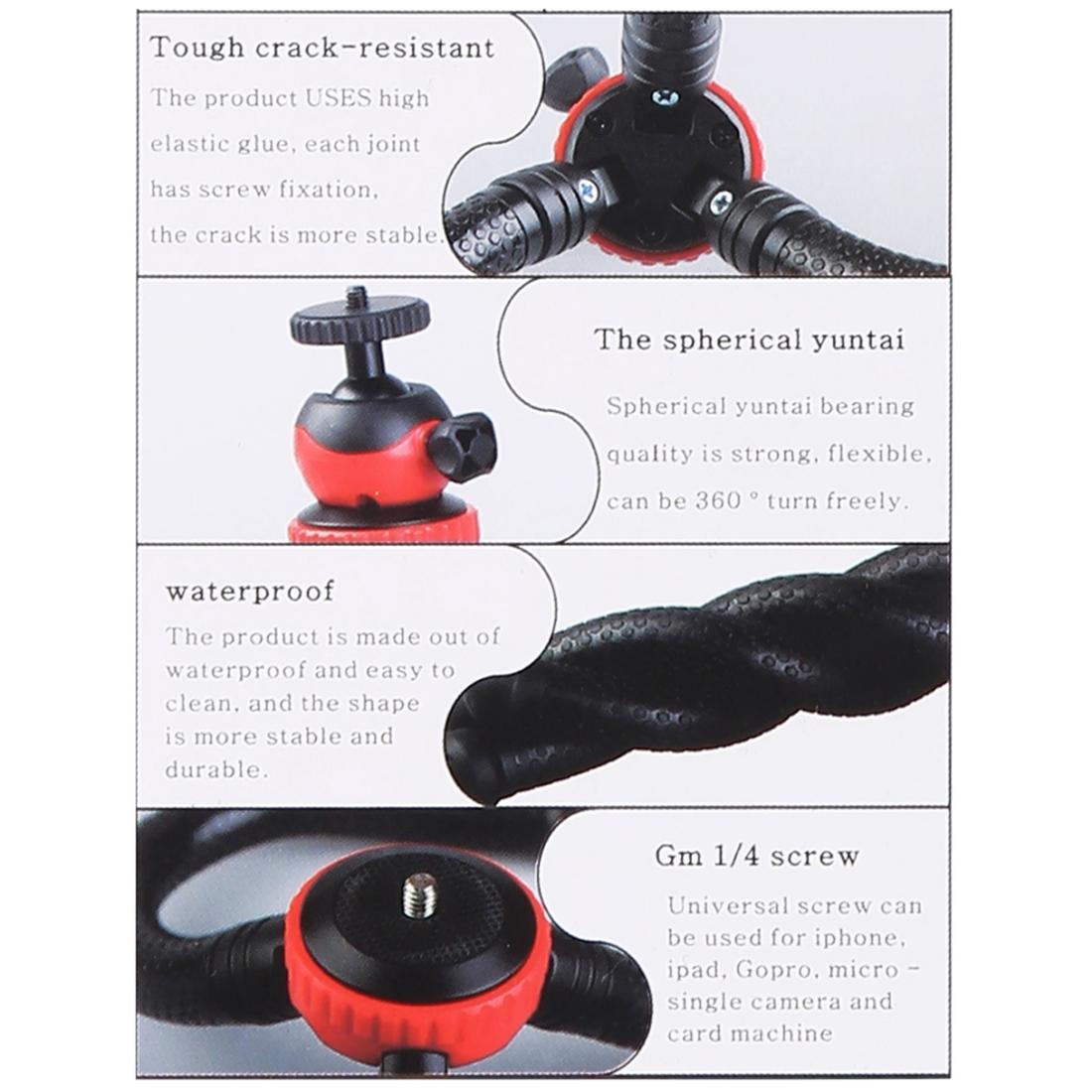 Flexible Mini Tripod with Ball Head for Slr Gopro Dji and Other Action Cameras - 30cm x 5cm 13