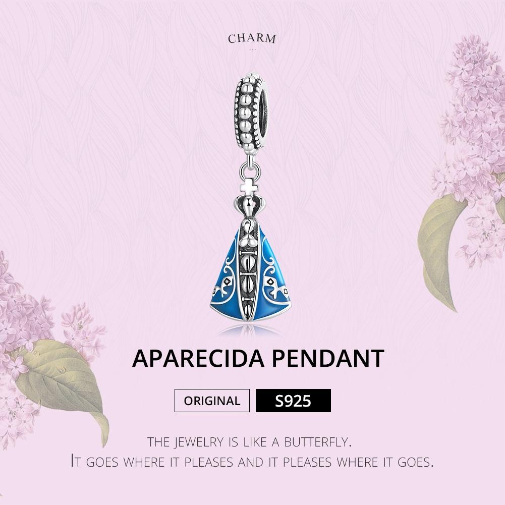 925 Sterling Silver Virgin Pendant For Diy Bracelets & Necklaces 3