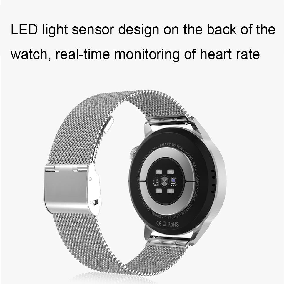 1.36 Inch Hd Screen Smart Call Watch With Nfc Function - Silver Steel 5