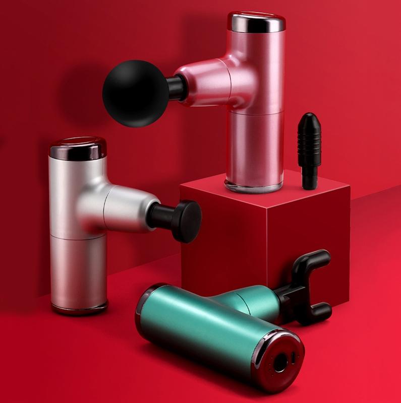 Electric Shock Muscle Massage Gun - Silver Pocket 3