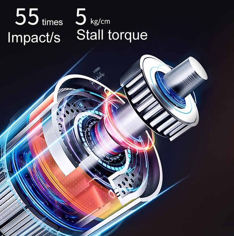 Electric Shock Muscle Massage Gun - Silver Pocket 4