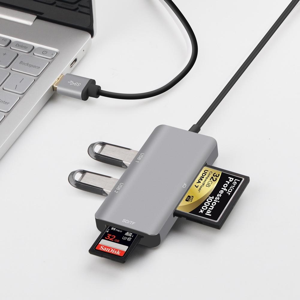 Usb3.0 Hub With Cf Sd Tf Card Reader Onten 8107 4