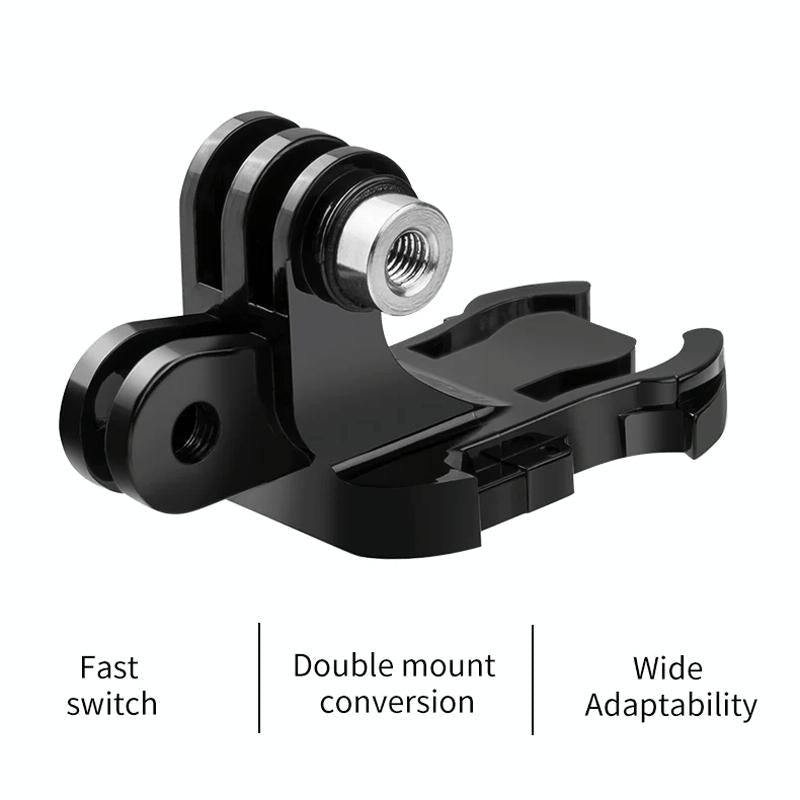 Double Head J Buckle Backpack Mount For Sports Cameras 5