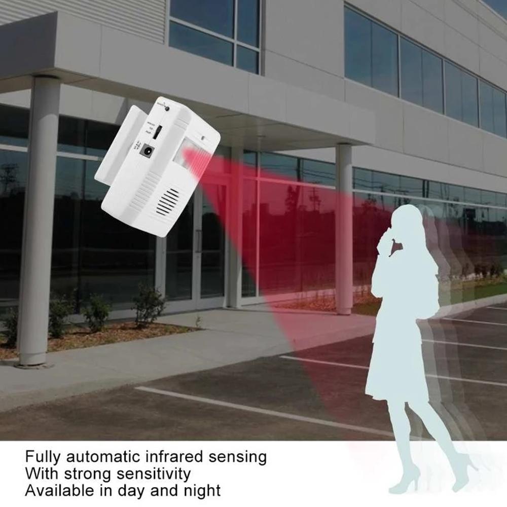 Electronic Infrared Sensor Doorbell - White Guest Welcome 8