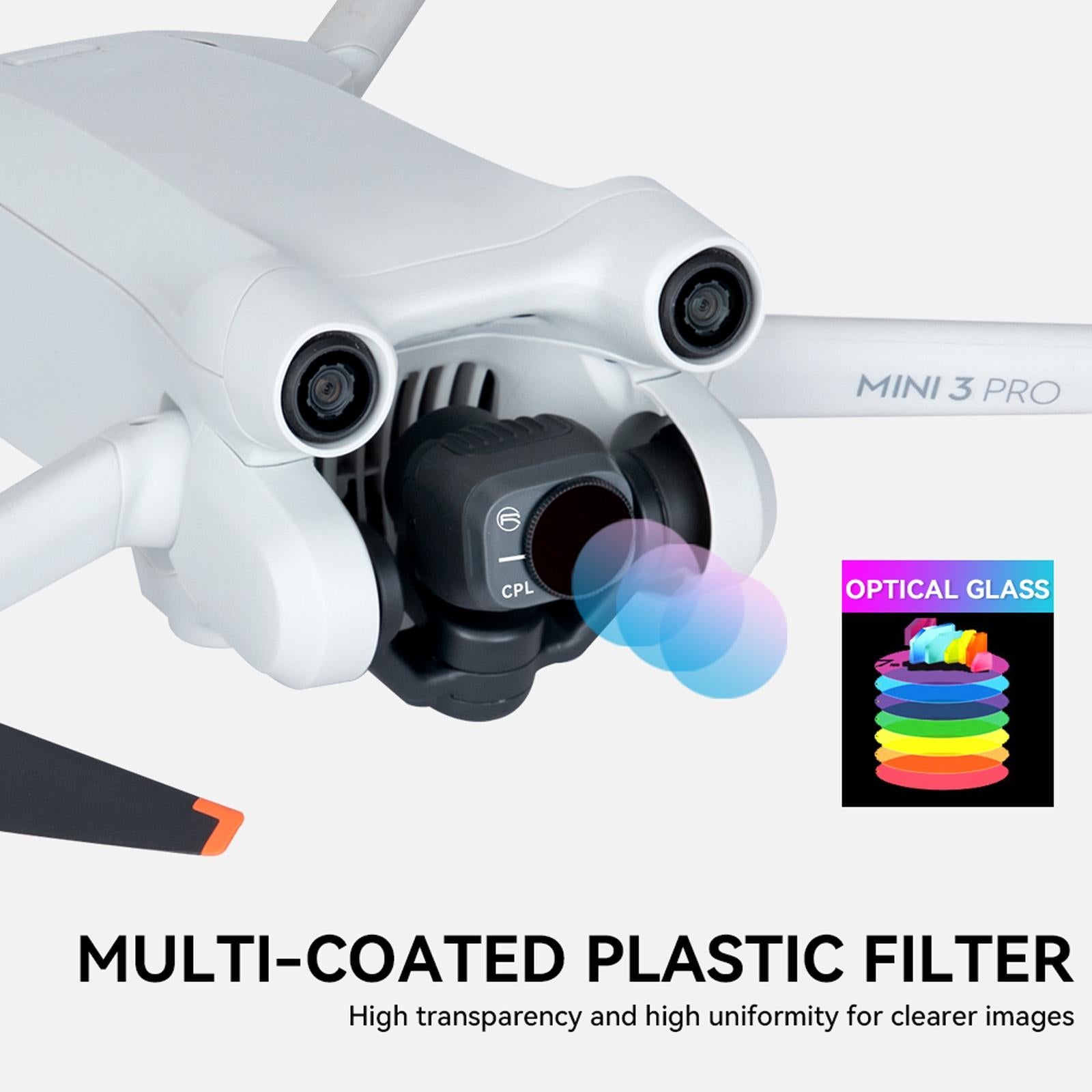 Essential Pl Filters for Dji Mini 3 Pro Drone - 6 In 1 Uv+Cpl+Nd/Pl 8/16/32/64 5